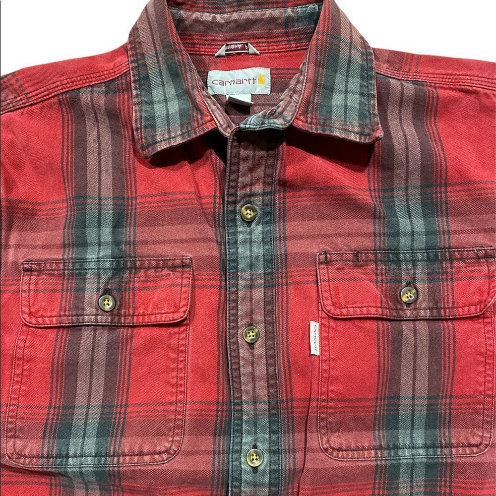 Carhartt vintage Thrasher style red plaid shirt Size M